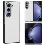 Custodia per telefono PC in pelle PU, For Galaxy Z Flip8 5G, For Samsung Galaxy Z Flip7 5G, For Samsung Galaxy Z Flip6, For Samsung Galaxy Z Fold6