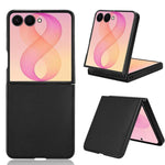 Custodia per telefono PC in pelle PU, For Galaxy Z Flip8 5G, For Samsung Galaxy Z Flip7 5G, For Samsung Galaxy Z Flip6, For Samsung Galaxy Z Fold6