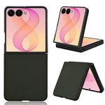 Custodia per telefono PC in pelle PU, For Galaxy Z Flip8 5G, For Samsung Galaxy Z Flip7 5G, For Samsung Galaxy Z Flip6, For Samsung Galaxy Z Fold6