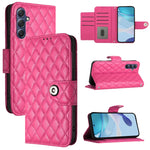 Custodia per cellulare in pelle con texture rombica con cordino, For Samsung Galaxy M55 / C55 5G, For Samsung Galaxy M15 / F15 5G Global, For Samsung Galaxy M34 5G / F34 5G, For Samsung Galaxy M54 / F54 5G