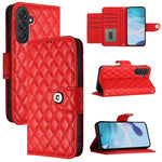 Custodia per cellulare in pelle con texture rombica con cordino, For Samsung Galaxy M55 / C55 5G, For Samsung Galaxy M15 / F15 5G Global, For Samsung Galaxy M34 5G / F34 5G, For Samsung Galaxy M54 / F54 5G