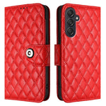 Custodia per cellulare in pelle con texture rombica con cordino, For Samsung Galaxy M55 / C55 5G, For Samsung Galaxy M15 / F15 5G Global, For Samsung Galaxy M34 5G / F34 5G, For Samsung Galaxy M54 / F54 5G