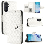 Custodia per cellulare in pelle con texture rombica con cordino, For Samsung Galaxy M55 / C55 5G, For Samsung Galaxy M15 / F15 5G Global, For Samsung Galaxy M34 5G / F34 5G, For Samsung Galaxy M54 / F54 5G