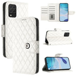 Custodia per cellulare in pelle con texture rombica con cordino, For Samsung Galaxy M32 4G / M22, For Samsung Galaxy M62 / F62
