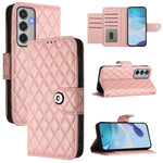 Custodia per cellulare in pelle con texture rombica con cordino, For Samsung Galaxy M56 5G, For Samsung Galaxy M16 5G Global, For Samsung Galaxy M06 5G / F06 5G, For Samsung Galaxy M35