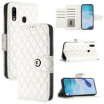 Custodia per cellulare in pelle con texture rombica con cordino, For Samsung Galaxy A71 4G, For Samsung Galaxy A51 4G / M40s, For Samsung Galaxy A70 / A70s, For Samsung Galaxy A20 / A30 / M10s