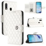 Custodia per cellulare in pelle con texture rombica con cordino, For Samsung Galaxy A50 / A30s / A50s, For Samsung Galaxy A20s, For Samsung Galaxy A20e / A10e, For Samsung Galaxy A40