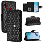 Custodia per cellulare in pelle con texture rombica con cordino, For Samsung Galaxy A50 / A30s / A50s, For Samsung Galaxy A20s, For Samsung Galaxy A20e / A10e, For Samsung Galaxy A40