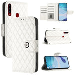 Custodia per cellulare in pelle con texture rombica con cordino, For Samsung Galaxy A50 / A30s / A50s, For Samsung Galaxy A20s, For Samsung Galaxy A20e / A10e, For Samsung Galaxy A40