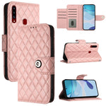 Custodia per cellulare in pelle con texture rombica con cordino, For Samsung Galaxy A50 / A30s / A50s, For Samsung Galaxy A20s, For Samsung Galaxy A20e / A10e, For Samsung Galaxy A40
