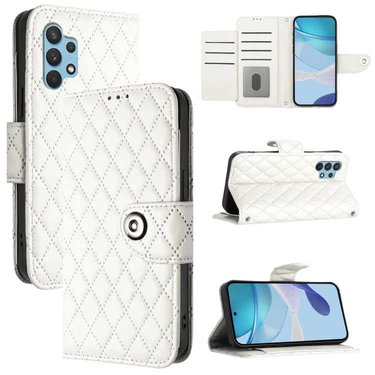 Custodia per cellulare in pelle con texture rombica con cordino, For Samsung Galaxy A42 5G / M42 5G, For Samsung Galaxy A32 4G, For Samsung Galaxy A02 / M02, For Samsung Galaxy A72 4G / 5G