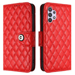 Custodia per cellulare in pelle con texture rombica con cordino, For Samsung Galaxy A32 5G / M32 5G, For Samsung Galaxy A03s 164mm, For Samsung Galaxy A41, For Samsung Galaxy A22 4G
