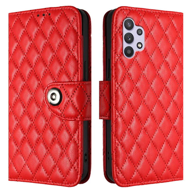 Custodia per cellulare in pelle con texture rombica con cordino, For Samsung Galaxy A32 5G / M32 5G, For Samsung Galaxy A03s 164mm, For Samsung Galaxy A41, For Samsung Galaxy A22 4G