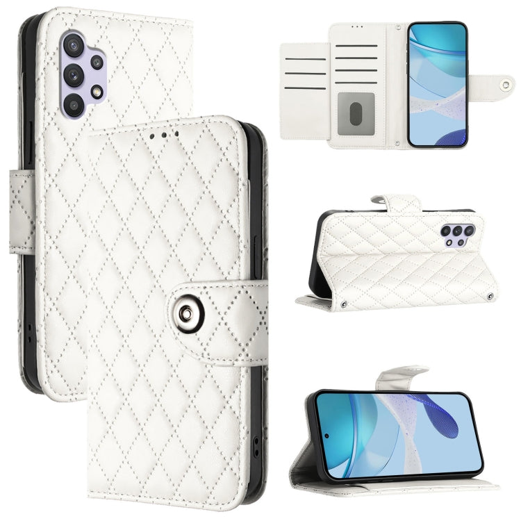 Custodia per cellulare in pelle con texture rombica con cordino, For Samsung Galaxy A32 5G / M32 5G, For Samsung Galaxy A03s 164mm, For Samsung Galaxy A41, For Samsung Galaxy A22 4G