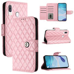 Custodia per cellulare in pelle con texture rombica con cordino, For Samsung Galaxy A50 / A30s / A50s, For Samsung Galaxy A20s, For Samsung Galaxy A20e / A10e, For Samsung Galaxy A40