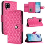 Custodia per cellulare in pelle con texture rombica con cordino, For Samsung Galaxy A42 5G / M42 5G, For Samsung Galaxy A32 4G, For Samsung Galaxy A02 / M02, For Samsung Galaxy A72 4G / 5G