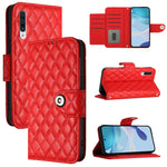 Custodia per cellulare in pelle con texture rombica con cordino, For Samsung Galaxy A50 / A30s / A50s, For Samsung Galaxy A20s, For Samsung Galaxy A20e / A10e, For Samsung Galaxy A40