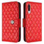 Custodia per cellulare in pelle con texture rombica con cordino, For Samsung Galaxy A50 / A30s / A50s, For Samsung Galaxy A20s, For Samsung Galaxy A20e / A10e, For Samsung Galaxy A40