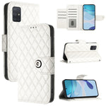 Custodia per cellulare in pelle con texture rombica con cordino, For Samsung Galaxy A71 4G, For Samsung Galaxy A51 4G / M40s, For Samsung Galaxy A70 / A70s, For Samsung Galaxy A20 / A30 / M10s