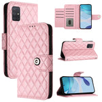 Custodia per cellulare in pelle con texture rombica con cordino, For Samsung Galaxy A71 4G, For Samsung Galaxy A51 4G / M40s, For Samsung Galaxy A70 / A70s, For Samsung Galaxy A20 / A30 / M10s