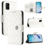 Custodia per cellulare in pelle con texture rombica con cordino, For Samsung Galaxy A51 5G, For Samsung Galaxy A71 5G, For Samsung Galaxy A31, For Samsung Galaxy A11 EU