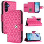 Custodia per cellulare in pelle con texture rombica con cordino, For Samsung Galaxy A06 5G, For Samsung Galaxy A56 5G, For Samsung Galaxy A26 5G, For Samsung Galaxy A16 4G