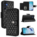 Custodia per cellulare in pelle con texture rombica con cordino, For Samsung Galaxy A06 5G, For Samsung Galaxy A56 5G, For Samsung Galaxy A26 5G, For Samsung Galaxy A16 4G