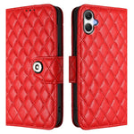 Custodia per cellulare in pelle con texture rombica con cordino, For Samsung Galaxy A06 5G, For Samsung Galaxy A56 5G, For Samsung Galaxy A26 5G, For Samsung Galaxy A16 4G