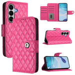 Custodia per cellulare in pelle con texture rombica con cordino, For Galaxy S26 FE 5G, For Samsung Galaxy A27 5G, For Samsung Galaxy A07 4G, For Samsung Galaxy A17 5G