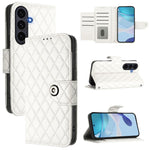 Custodia per cellulare in pelle con texture rombica con cordino, For Galaxy S26 FE 5G, For Samsung Galaxy A27 5G, For Samsung Galaxy A07 4G, For Samsung Galaxy A17 5G