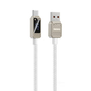 Cavo di ricarica rapida intrecciato con display digitale USB-Type-C REMAX RC-C070 da 1,2 m e 66 W, RC-C070