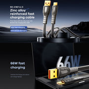 Cavo di ricarica rapida intrecciato REMAX RC-C167 Prime da 1,2 m 66 W da USB a tipo C, RC-C167