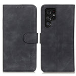Custodia per telefono in pelle con vibrazione orizzontale con texture retrò KHAZNEH, For Samsung Galaxy S25 Edge 5G, For Samsung Galaxy S25 Ultra 5G, For Samsung Galaxy S24 FE 5G