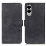 Custodia per telefono in pelle con vibrazione orizzontale con texture retrò KHAZNEH, For Samsung Galaxy S25 Edge 5G, For Samsung Galaxy S25 Ultra 5G, For Samsung Galaxy S24 FE 5G