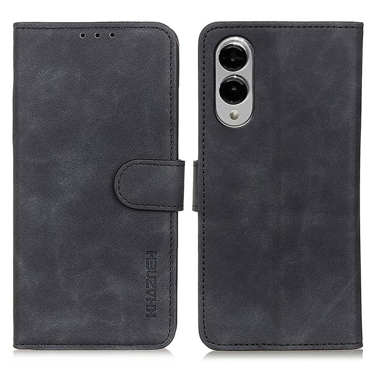 Custodia per telefono in pelle con vibrazione orizzontale con texture retrò KHAZNEH, For Samsung Galaxy S25 Edge 5G, For Samsung Galaxy S25 Ultra 5G, For Samsung Galaxy S24 FE 5G