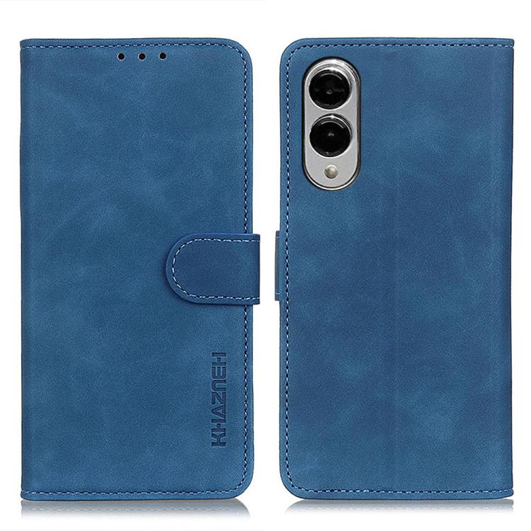 Custodia per telefono in pelle con vibrazione orizzontale con texture retrò KHAZNEH, For Samsung Galaxy S25 Edge 5G, For Samsung Galaxy S25 Ultra 5G, For Samsung Galaxy S24 FE 5G