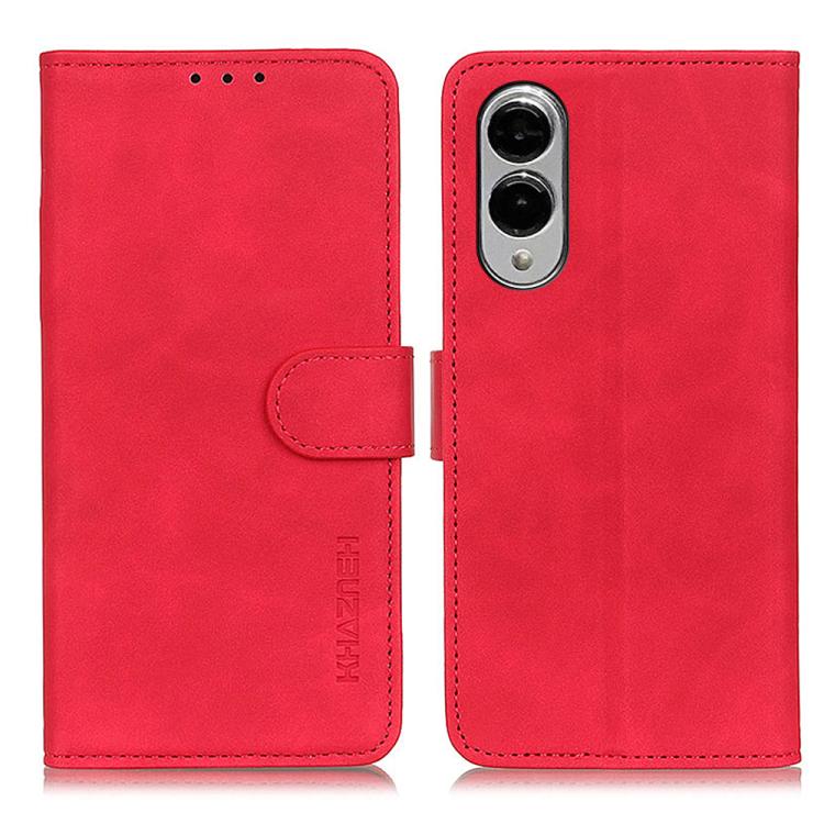 Custodia per telefono in pelle con vibrazione orizzontale con texture retrò KHAZNEH, For Samsung Galaxy S25 Edge 5G, For Samsung Galaxy S25 Ultra 5G, For Samsung Galaxy S24 FE 5G