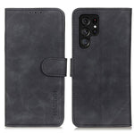 Custodia per telefono in pelle con vibrazione orizzontale con texture retrò KHAZNEH, For Galaxy S26 FE 5G, For Samsung Galaxy S26+ 5G, For Samsung Galaxy S26 Edge 5G, For Samsung Galaxy S26 Ultra 5G, For Samsung Galaxy S26 5G, For Samsung Galaxy S25 FE 5G