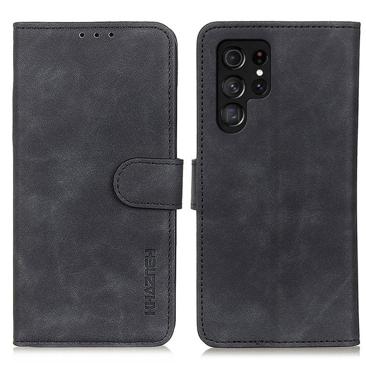 Custodia per telefono in pelle con vibrazione orizzontale con texture retrò KHAZNEH, For Galaxy S26 FE 5G, For Samsung Galaxy S26+ 5G, For Samsung Galaxy S26 Edge 5G, For Samsung Galaxy S26 Ultra 5G, For Samsung Galaxy S26 5G, For Samsung Galaxy S25 FE 5G