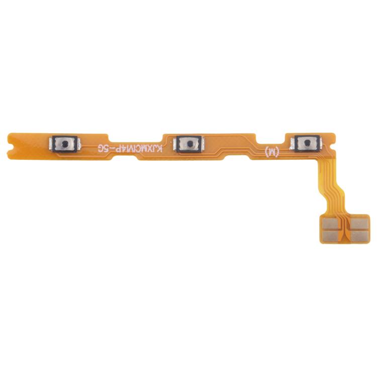 OEM Power Button &amp; Volume Button Flex Cable, For Xiaomi Redmi Note 14 5G, For Xiaomi Redmi Note 14 Pro 5G, For Xiaomi 14T Pro, For Xiaomi 14T, For Xiaomi Redmi 14C, For Xiaomi Redmi K70 Ultra, For Xiaomi Redmi 13 5G