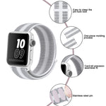 Cinturino in nylon, For Apple Watch Series 8&7 41mm / SE 2&6&SE&5&4 40mm / 3&2&1 38mm, For Apple Watch Ultra 49mm / Series 8&7 45mm / SE 2&6&SE&5&4 44mm / 3&2&1 42mm, For Apple Watch Series 7 41mm / 6 & SE & 5 & 4 40mm / 3 & 2 & 1 38mm                 ...