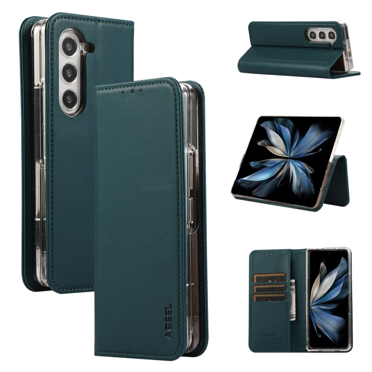 Custodia per telefono in pelle con vibrazione magnetica RFID ABEEL, For Galaxy Z Fold8 Ultra 5G, For Samsung Galaxy Z Fold6, For Samsung Galaxy Z Fold5