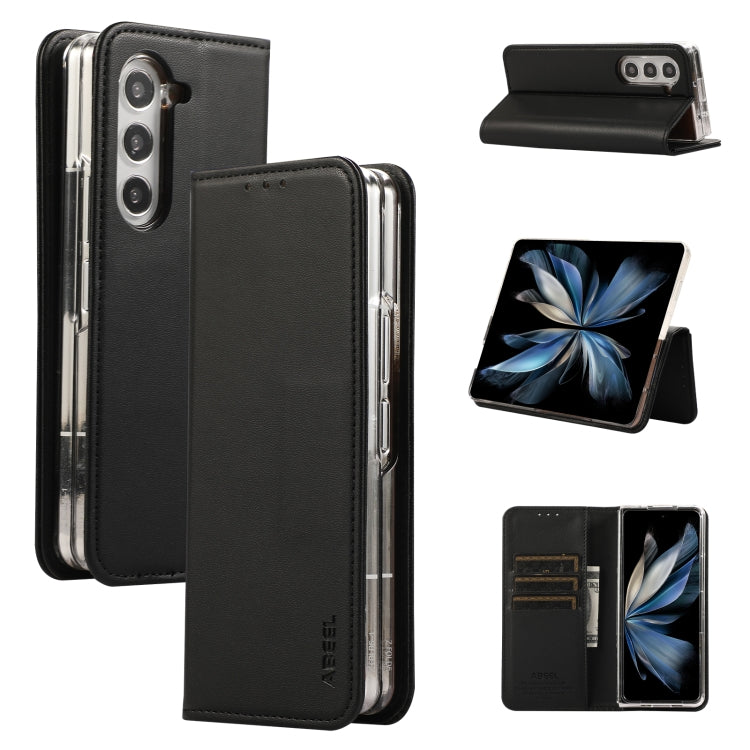 Custodia per telefono in pelle con vibrazione magnetica RFID ABEEL, For Galaxy Z Fold8 Ultra 5G, For Samsung Galaxy Z Fold6, For Samsung Galaxy Z Fold5