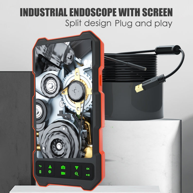 Endoscopio industriale con schermo IPS 4,5" e fotocamera 8 mm