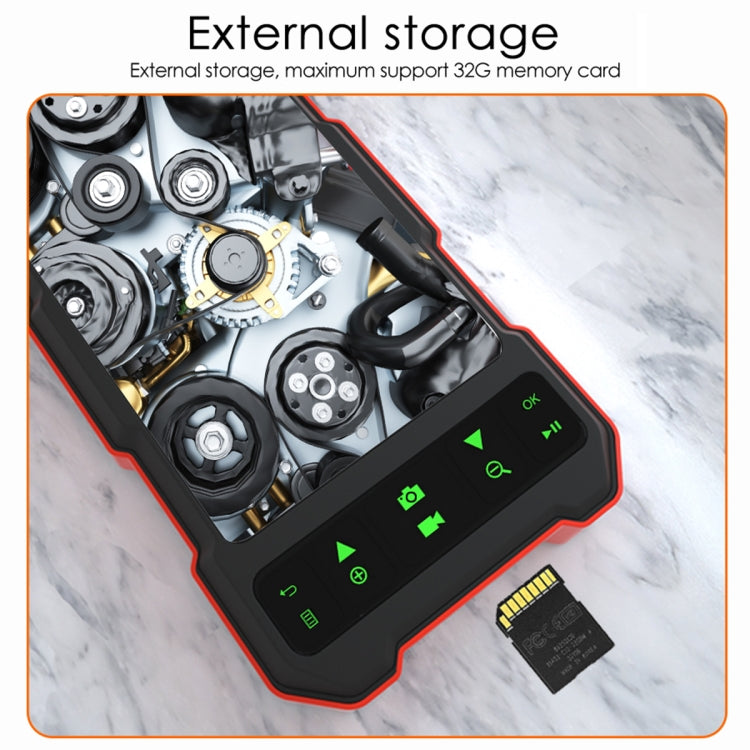 Endoscopio industriale con cavo rigido diviso con tripla fotocamera e schermo a colori IPS T21 da 4,5 pollici, 1m, 2m, 3.5m, 5m, 10m