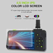 Endoscopio industriale con cavo rigido per fotocamera singola T22 da 4,5 pollici IPS con schermo a colori da 8 mm, 1m, 2m, 3.5m, 5m, 10m