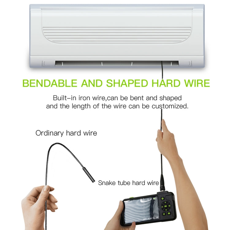 Endoscopio industriale con cavo rigido per fotocamera singola T22 da 4,5 pollici IPS con schermo a colori da 5,5 mm, 1m, 2m, 3.5m, 5m, 10m