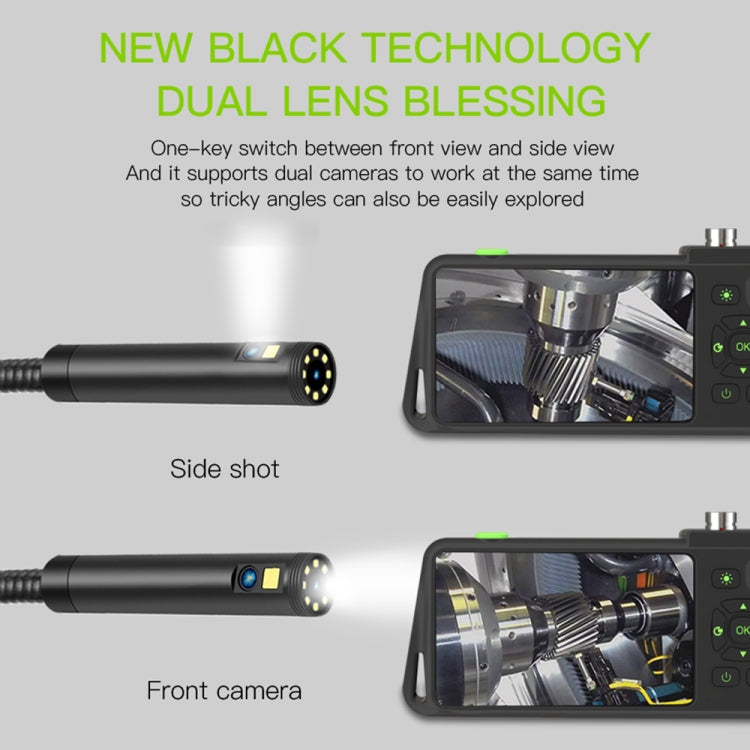 Endoscopio industriale con doppia fotocamera e schermo IPS 4,5"