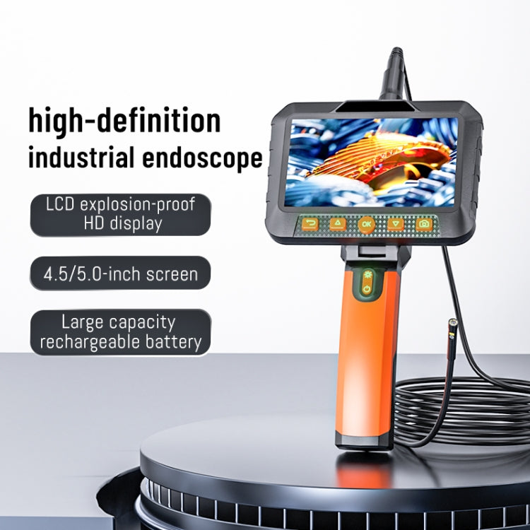 Endoscopio industriale HD 5" con doppia telecamera e cavo rigido