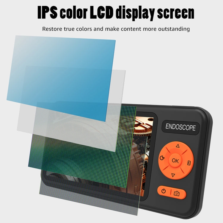Endoscopio industriale impermeabile IP67 con schermo IPS 5"